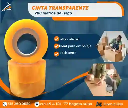 Cinta Transparente 200 Metros Empaque Y Embalaje Para Mudanza
