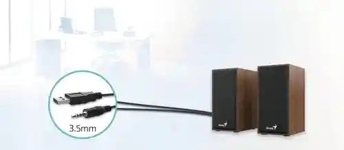 Parlante Genius P. Usb+plug 3.5mm Sp-hf180