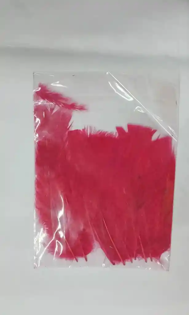 Plumas Surtidas ( Color Fucsia )