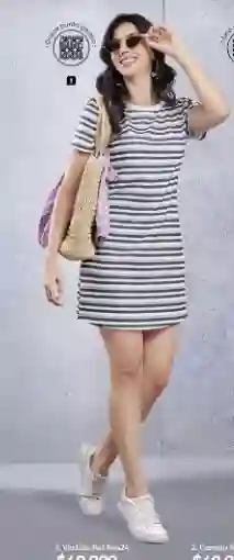 Vestido Rayas, Corto