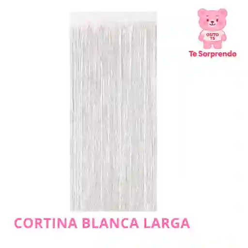 Cortina Larga Blanco Para Cumpleaños
