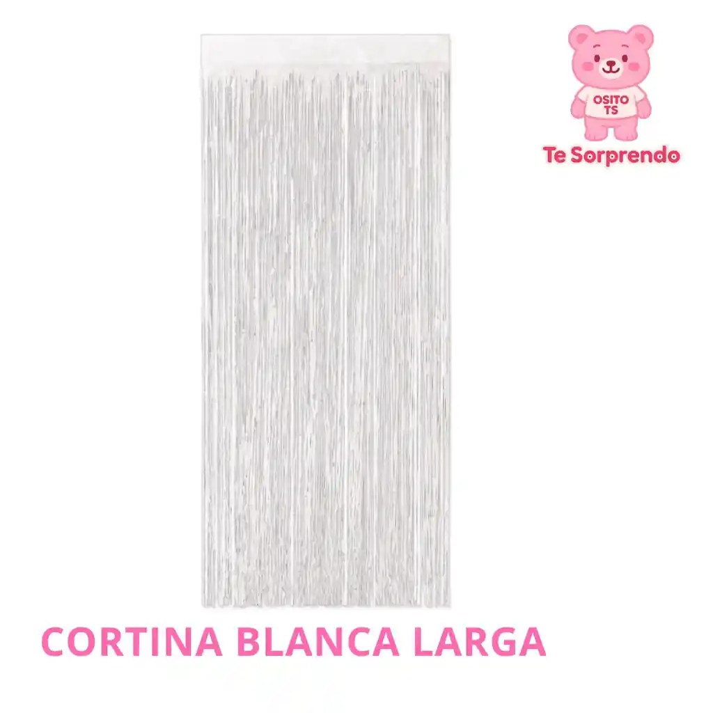 Cortina Larga Blanco Para Cumpleaños