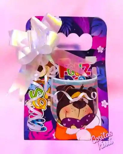Regalo Amor Y Amistad 🎀 Mug - Pocillo Con Dulces + Empaque Decorativo 💕