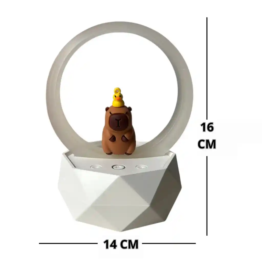 Lámpara Y Parlante Cafe Bluetooth Para Niños Y Niñas