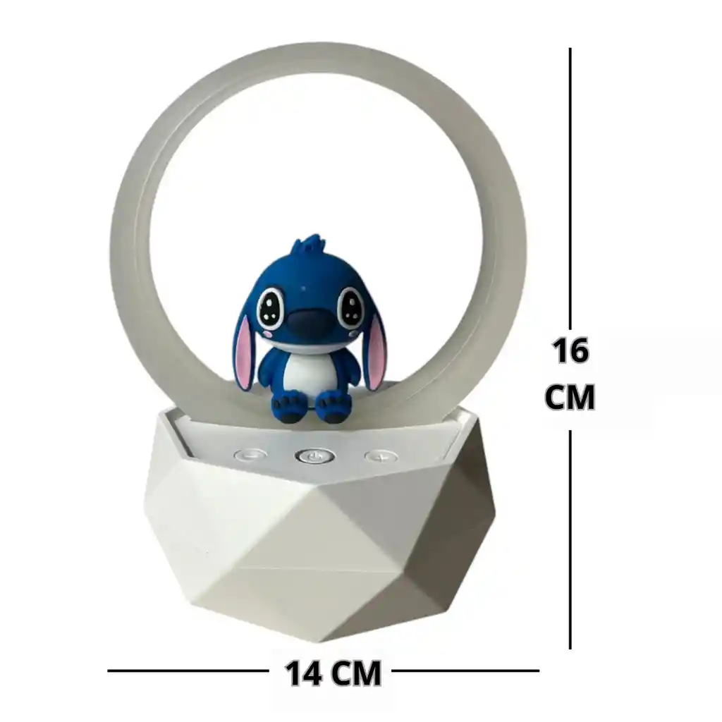 Lámpara Y Parlante Azul Bluetooth Para Niños Y Niñas