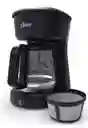 Cafetera Oster® De 12 Tazas Negra, Jarra De Vidrio Y Con Fil Color Negro
