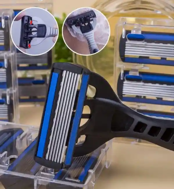 Maquila De Afeitar Acero Inoxidable 6 Cuchillas