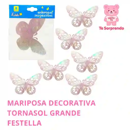 Mariposa Decorativa Tornasol Grande Festella