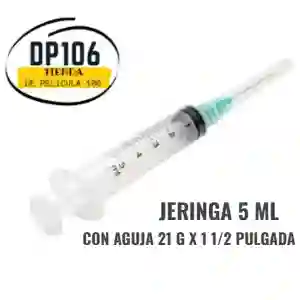 Jeringa 5 Ml Con Aguja 21g X 1 1/2 Pulgadas: