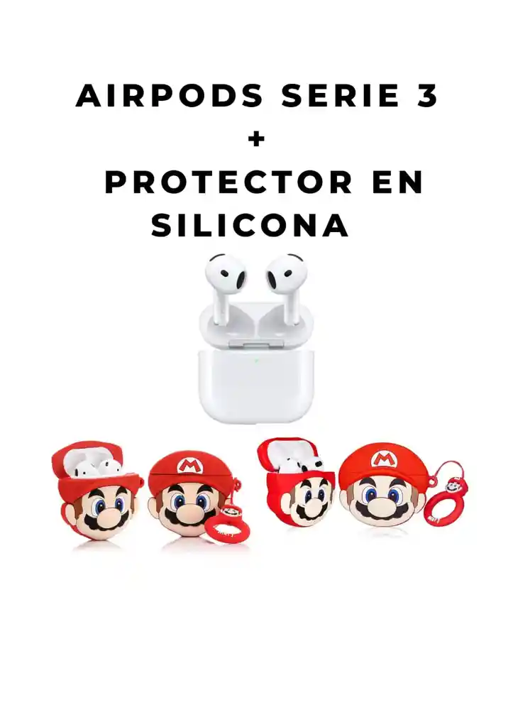 Combo Premium Airpods (3ª Generación) + Protector De Silicona