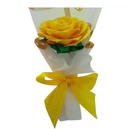 Rosa Amarilla Eterna Por Unidad