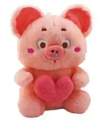 Peluche Cerdo O Cerdito Corazón 30 Cm