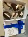 Caja 6 Fresas Motivo Hombre
