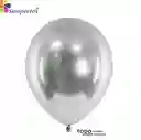 Globos Sempertex Bombas 50 Unidades Satin Plata