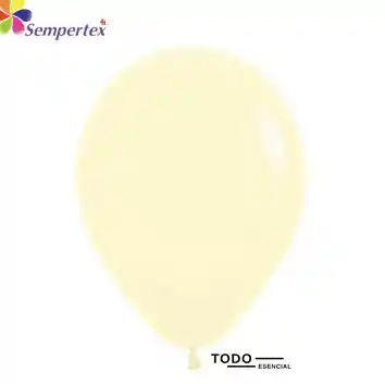 Globos Sempertex Bombas 50 Unidades Pastel Mate Amarillo
