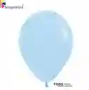 Globos Sempertex Bombas 50 Unidades Pastel Mate Azul
