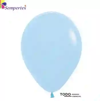 Globos Sempertex Bombas 50 Unidades Pastel Mate Azul