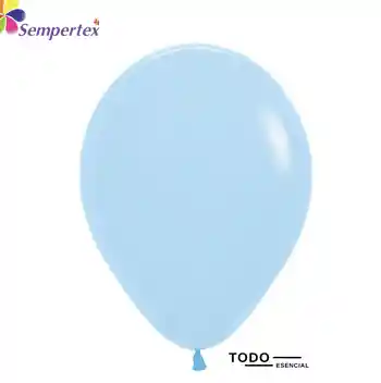 Globos Sempertex Bombas 50 Unidades Pastel Mate Azul