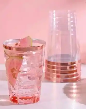 Vasos Oro Rosa 12 Onzas