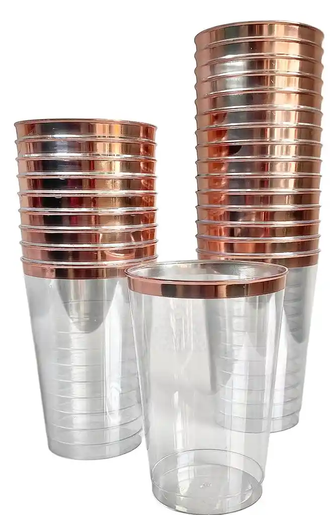 Vasos Oro Rosa 12 Onzas