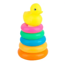 Juego Torre Aros Encastre Pato Mini Motricidad De Bebe