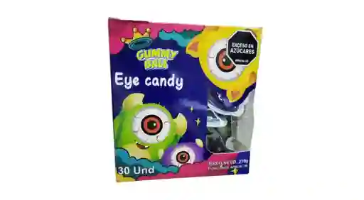 Dulces Gomitas Gummy Ball Ojitos Monstruos X 30und