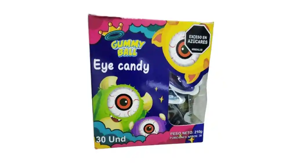 Dulces Gomitas Gummy Ball Ojitos Monstruos X 30und