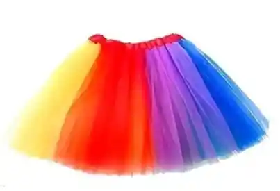 Tutu De Niña Multicolor Disfraz Y Halloween