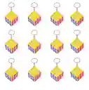 Cubo Llavero Multicolor Para Regalos X 12 Unidades
