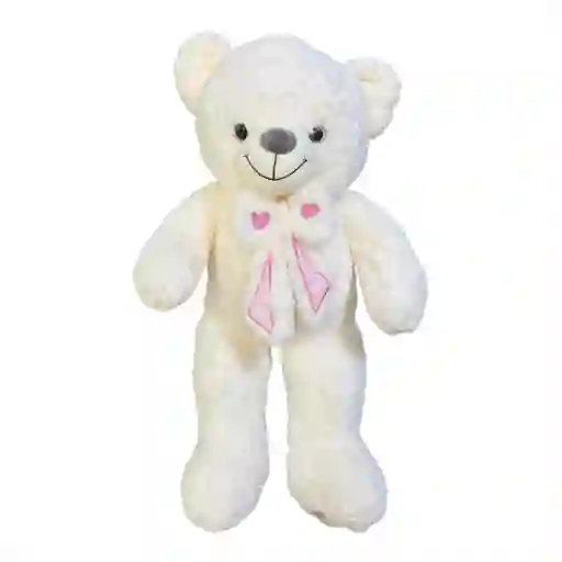 Oso Blanco Con Moño