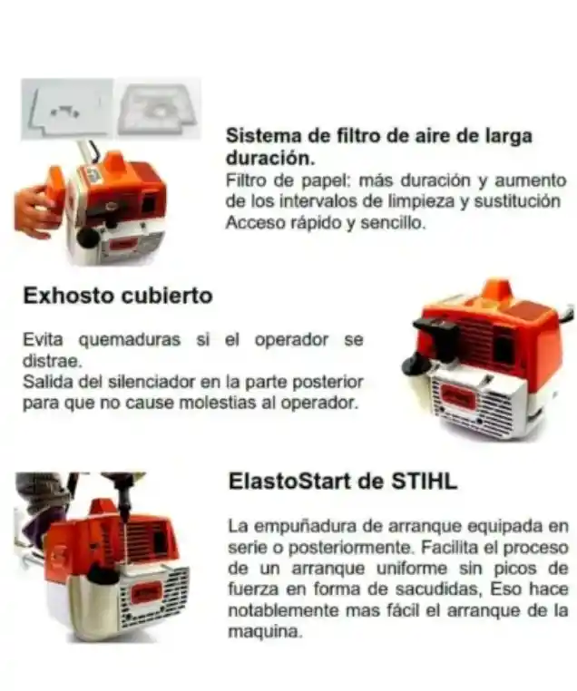 Desbrozadora Desmalezadora Stihl Fs 280 2.5 Hp Con Cuchilla Y Cabezal Uso Profesional