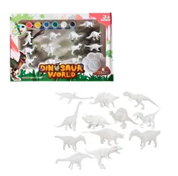 Juguete Figura Dinosaurios Jurassic Para Pintar Didáctico