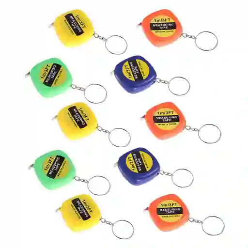 Metro Llavero Multicolor Para Regalos Fiestas X 12 Unidades