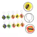 Metro Llavero Multicolor Para Regalos Fiestas X 12 Unidades