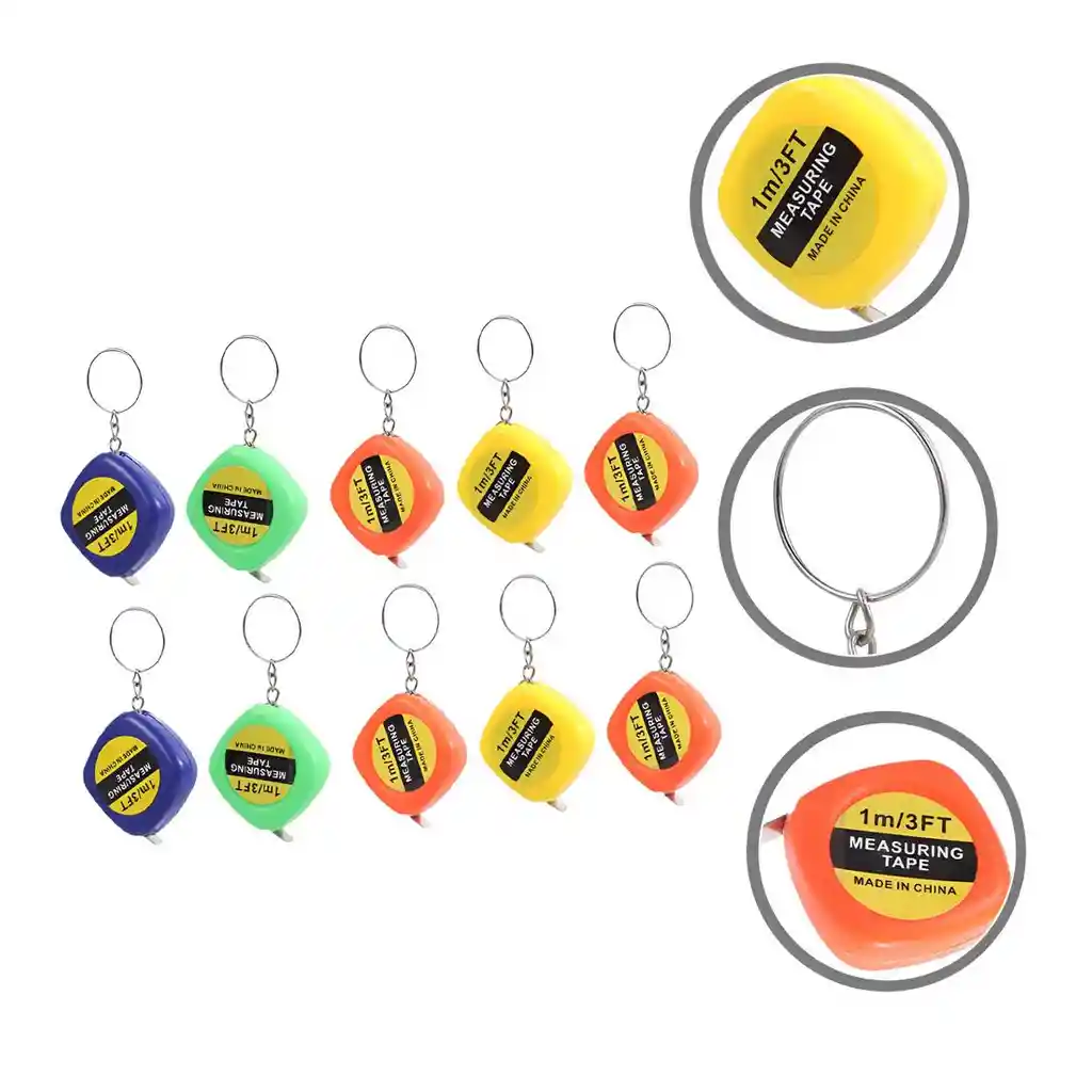 Metro Llavero Multicolor Para Regalos Fiestas X 12 Unidades