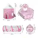 Carpa Castillo Para Niños 3en1 Rosa Ys-m502