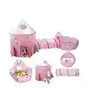 Carpa Castillo Para Niños 3en1 Rosa Ys-m502