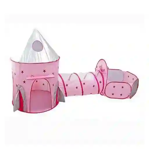 Carpa Castillo Para Niños 3en1 Rosa Ys-m502