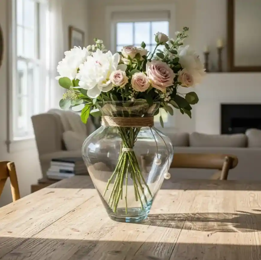 Florero Jarrón De Vidrio (azteca)