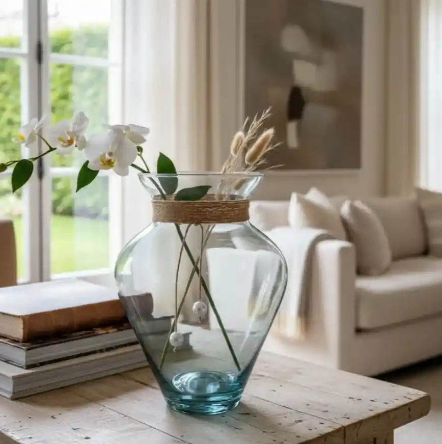 Florero Jarrón De Vidrio (azteca)