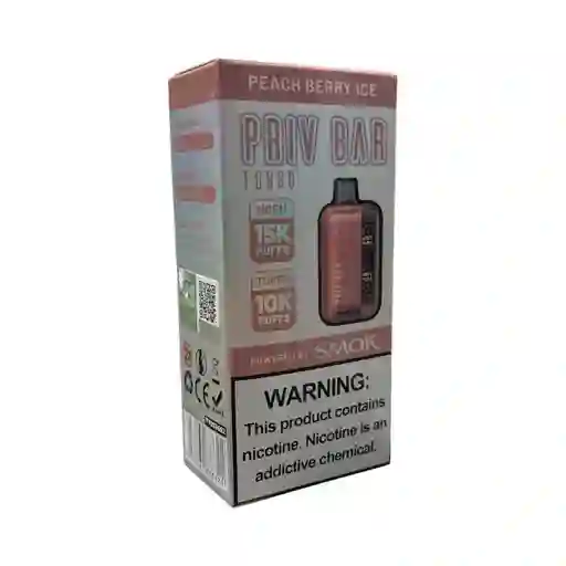 Vaporizador Priv Bar | 15000 Puffs | Peach Berry Ice