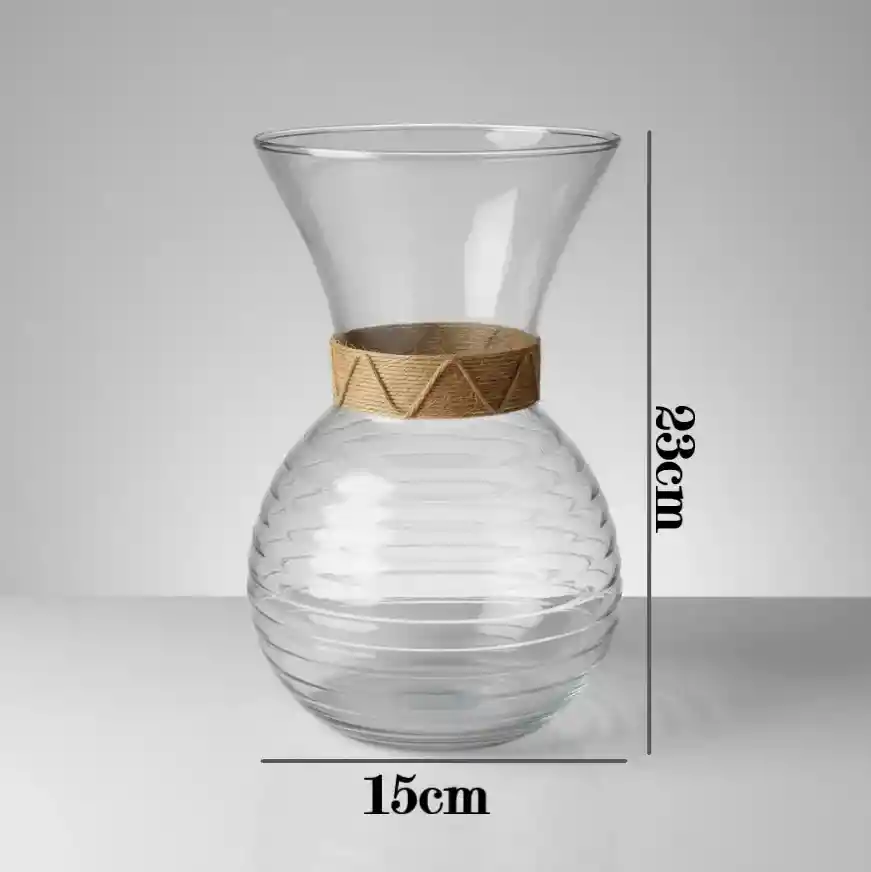 Florero Jarrón De Vidrio (corona)