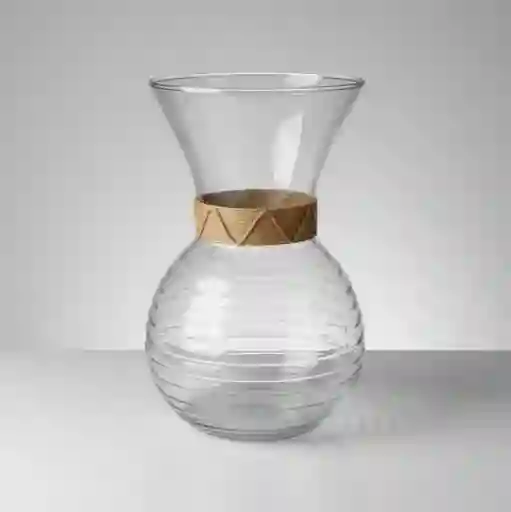 Florero Jarrón De Vidrio (corona)