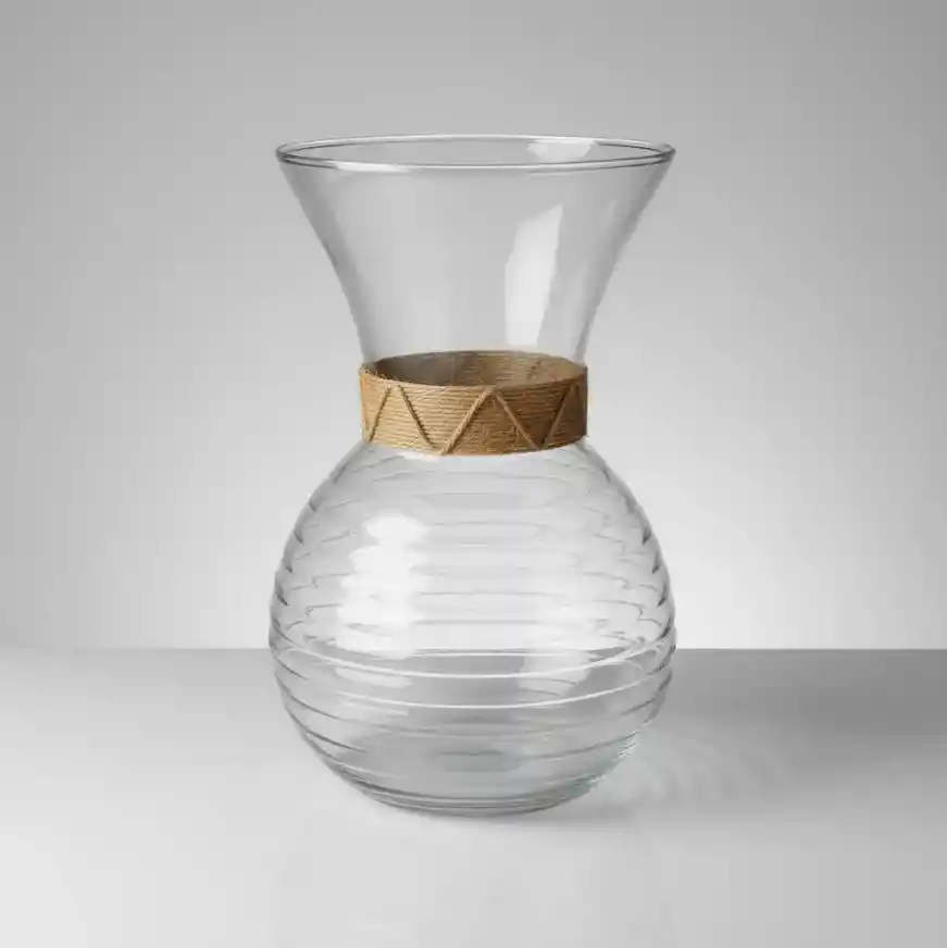 Florero Jarrón De Vidrio (corona)