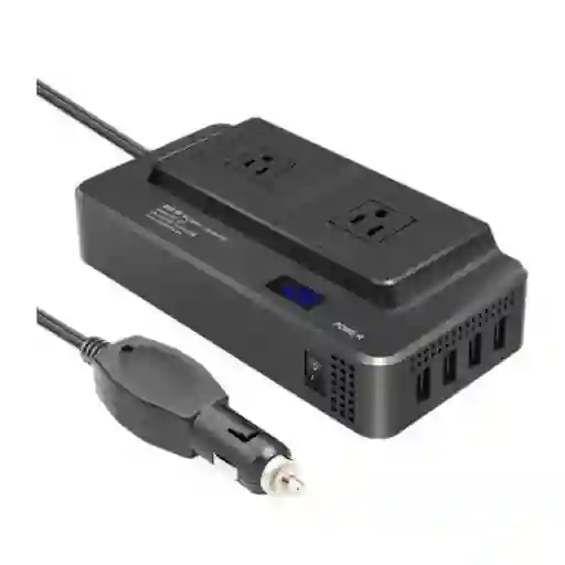 Multitoma Para Carro Inversor Portátil Usb 200w-mg8300