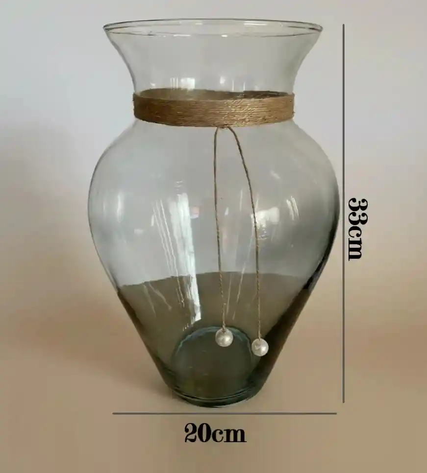 Florero Jarrón De Cristal (paris)