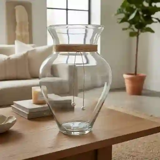 Florero Jarrón De Cristal (paris)