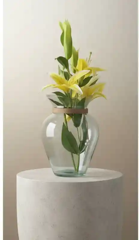 Florero Jarrón De Cristal (paris)