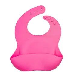 Baberos Para Bebe En Silicona Fácil Lavado Portable Unisex