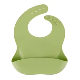 Baberos Para Bebe En Silicona Fácil Lavado Portable Unisex